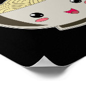 Send Noods Vintage Ramen Japanese Noodle Soup ポスター (角)