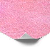 Send Notes皮肉なモンスタおもしろいーピーチ&ピンク ポスター (角)