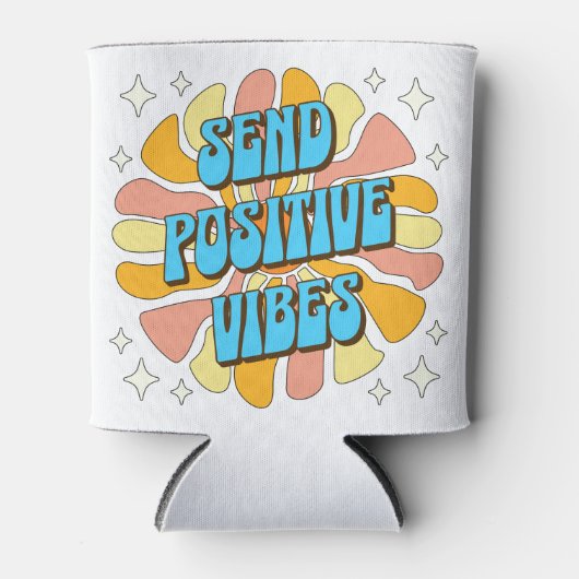 Send Positive Vibes 缶クーラー (正面)