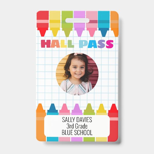 SEND Student Support Crayon Maths Pass Badge バッジ (正面)