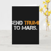 Send Trump To Mars  カード (黄色い花)