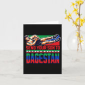 Send Your Son To Dagestan Wrestling Training Motiv カード (黄色い花)