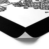 Sendai Japan City Map ポスター (角)