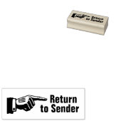 Sender Finger Pointingヴィンテージ・メールに戻る ラバースタンプ (押印)