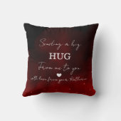 Sending a Big Hug Personalized Love Message クッション (裏面)