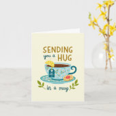 Sending a Hug in a Mug Get Well Card カード (黄色い花)