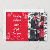 Sending Holiday応援にもかかわらず2021年の写真 シーズンカード (正面)