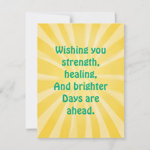 "Sending Light & Love" - Get Well Soon Card ポストカード