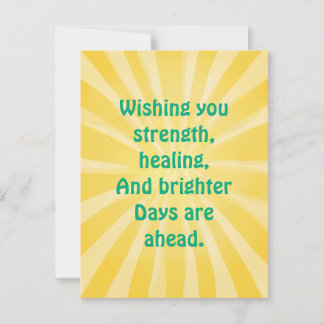 "Sending Light & Love" - Get Well Soon Card ポストカード
