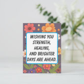 "Sending Light & Love" – Get Well Soon Card ポストカード (スタンド正面)