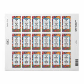 "Sending Light & Love" – Get Well Soon Card ラベル (フルシート)