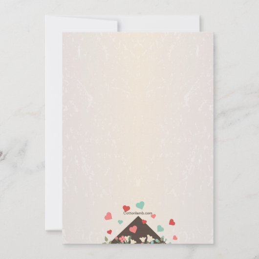 Sending Love招待状 招待状 (裏面)