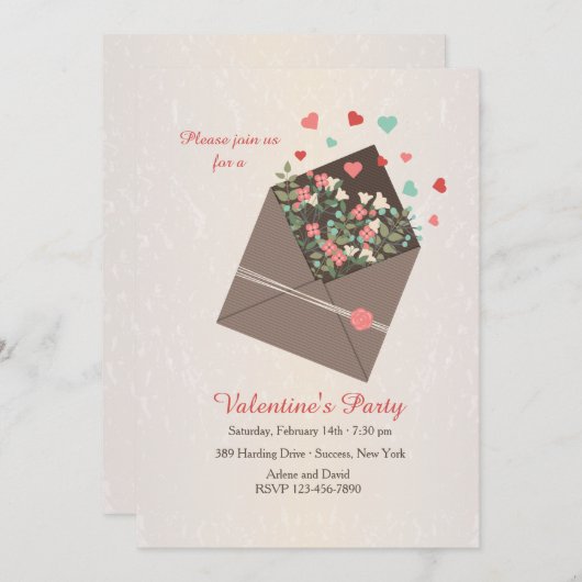 Sending Love招待状 招待状 (正面/裏面)