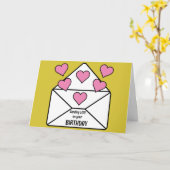 Sending Love誕生日 カード (黄色い花)