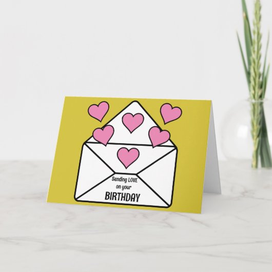 Sending Love誕生日 カード (正面)