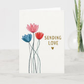 Sending Love Flowers Card カード (正面)