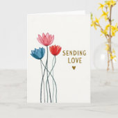 Sending Love Flowers Card カード (黄色い花)