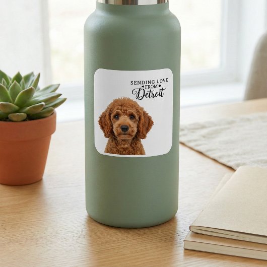 Sending Love From Detroit  スクエアシール