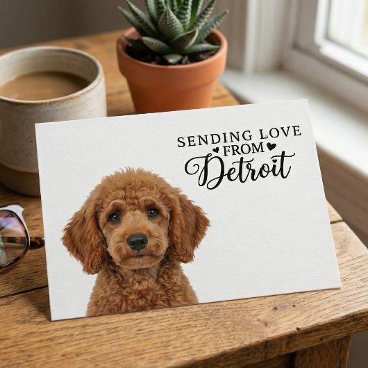 Sending Love From Detroit Postcard ポストカード