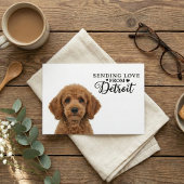 Sending Love From Detroit Postcard ポストカード