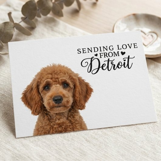 Sending Love From Detroit Postcard ポストカード