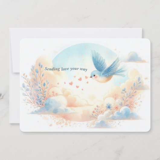 Sending Love Your Way – Personalized Flat Card シーズンカード (正面)