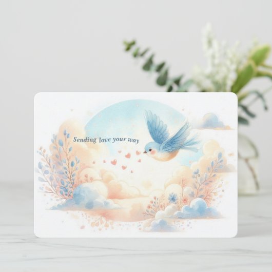Sending Love Your Way – Personalized Flat Card シーズンカード (スタンド正面)