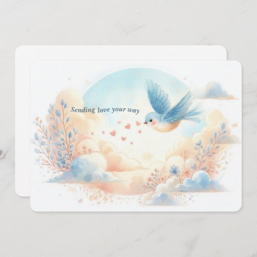 Sending Love Your Way – Personalized Flat Card シーズンカード (正面/裏面)