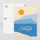 Sending Strength Mountain and Lake ポストカード (正面/裏面)