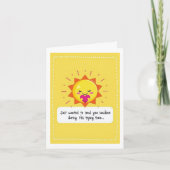 Sending Sunshine Thinking of You Card カード (正面)