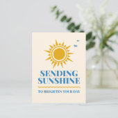 Sending Sunshine to Brighten Your Day Postcard ポストカード (スタンド正面)