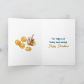 Sending warm Hanukkah Wishes カード (内部)