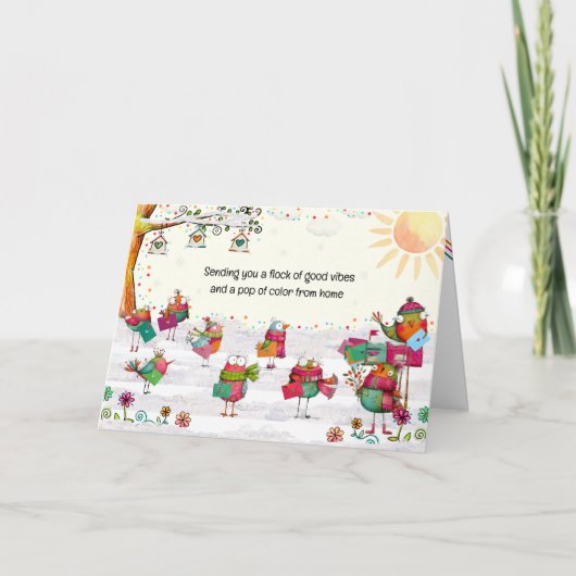 Sending You a Flock of Good Vibes, Neon Birds カード (正面)