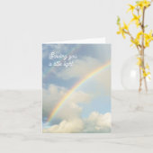 Sending You a Little Light Rainbow Thinking of You カード (黄色い花)