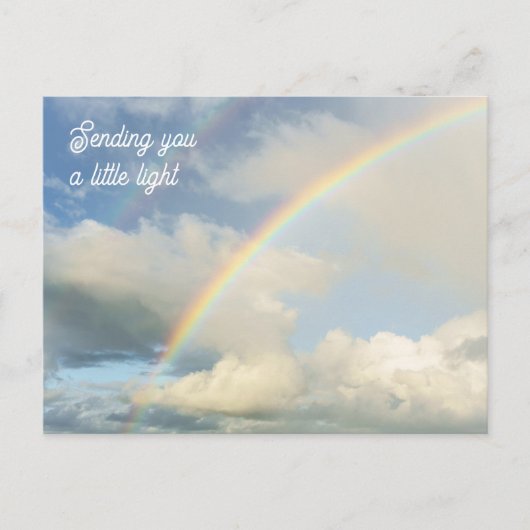 Sending You a Little Light Rainbow Thinking of You ポストカード (正面)