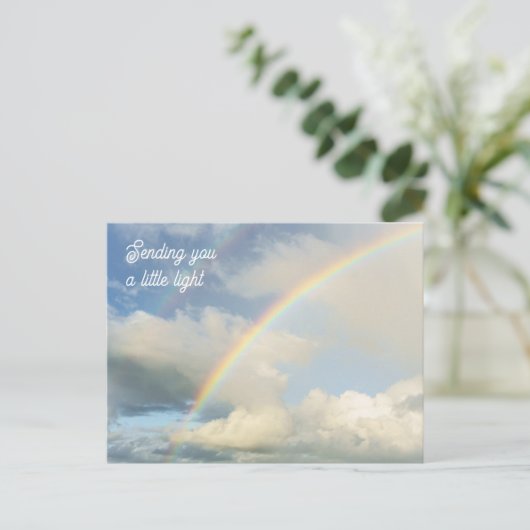 Sending You a Little Light Rainbow Thinking of You ポストカード (スタンド正面)