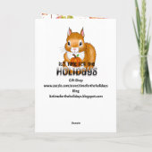 Sending You Autumn Blessings カード (裏面)