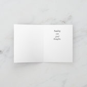 『SENDING YOU GOOD THOUGHT』カード カード (内部)