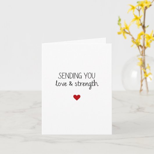 Sending You Love And Strength Card カード (黄色い花)