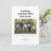 Sending You Love This New Year Photo シーズンカード (スタンド正面)