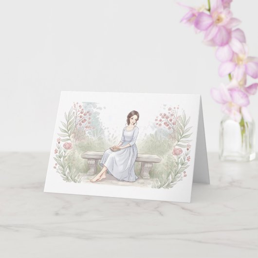 Sending You Peace - Watercolor Garden Reader  カード (蘭)