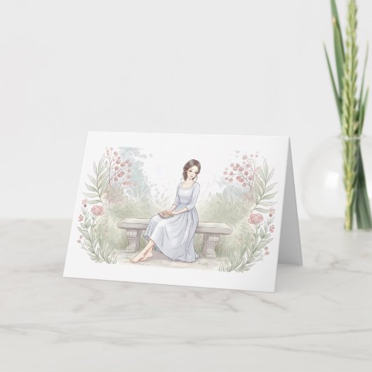 Sending You Peace - Watercolor Garden Reader  カード (正面)