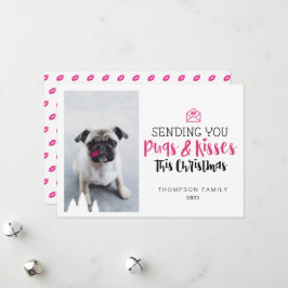 Sending You Pugs & Pugキスかわいいパグドッグ&キス シーズンカード