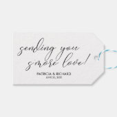 Sending You S'more Love Chic結婚式の引き出物ラベル ギフトタグ (正面(横))