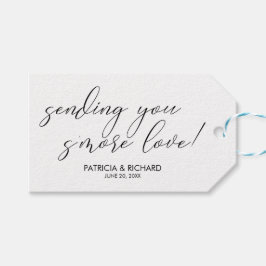 Sending You S'more Love Chic結婚式の引き出物ラベル ギフトタグ