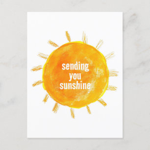 Sending You Sunshineイラストレーションはがき ポストカード