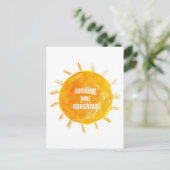 Sending You Sunshineイラストレーションはがき ポストカード (スタンド正面)
