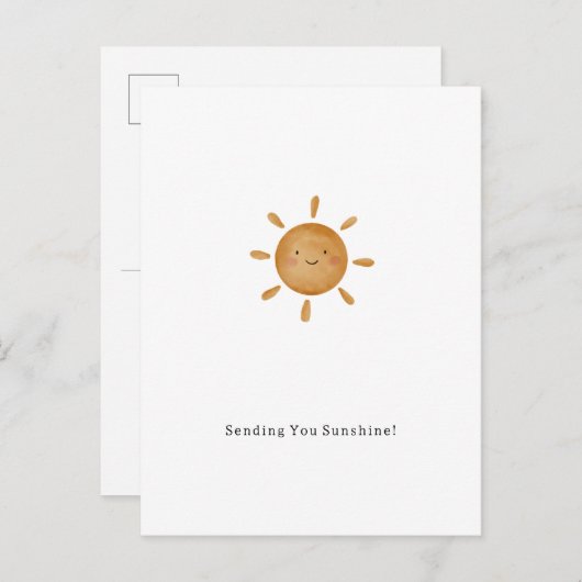 Sending You Sunshine Card Briefkaart 案内ポストカード (正面/裏面)
