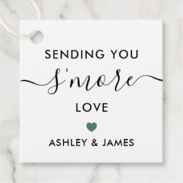 Sending You'S More Loveラベル結婚のグレーティール(緑がかった色) フェイバータグ
