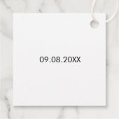 Sending You'S More Loveラベル結婚のグレーティール(緑がかった色) フェイバータグ (裏面)